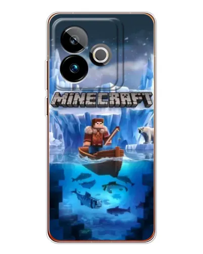 Чохол для Realme GT 7T з картинкою «Minecraft льодянийсвіт»