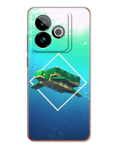 Чохол для Realme GT 7T з картинкою «Черепаха Minecraft»