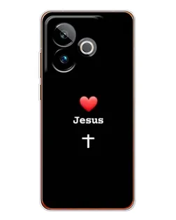 Чохол для Realme GT 7T з картинкою «Серце - Jesus» Чохол для Realme GT 7T з картинкою «Серце - Jesus»