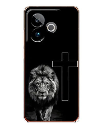 Чохол для Realme GT 7T з картинкою «Лев та Хрест» Чохол для Realme GT 7T з картинкою «Лев та Хрест»