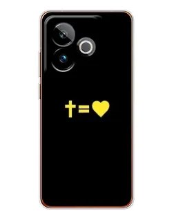 Чохол для Realme GT 7T з картинкою «Серце та Хрест»