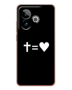 Чохол для Realme GT 7T з картинкою «Хрест та Серце»