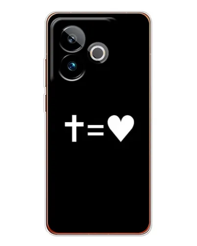 Чохол для Realme GT 7T з картинкою «Хрест та Серце» Чохол для Realme GT 7T з картинкою «Хрест та Серце»
