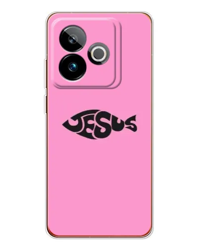 Чохол для Realme GT 7T з картинкою «Рожевий символ Jesus» Чохол для Realme GT 7T з картинкою «Рожевий символ Jesus»