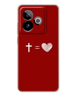 Чехол для Realme GT 7T с картинкой «Уравнение любви»