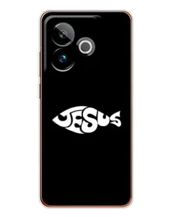 Чехол для Realme GT 7T с картинкой «Рыба Jesus»