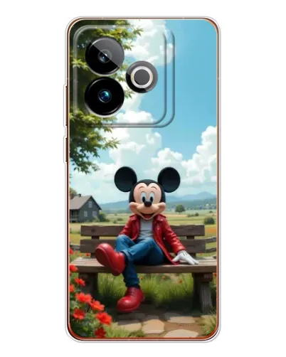 Чохол для Realme GT 7T з картинкою «Міккі на лавці»