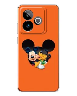 Чехол для Realme GT 7T с картинкой «Сердце Микки Минни»