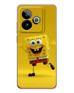 Чехол для Realme GT 7T с картинкой «Позитивный Губка Боб»