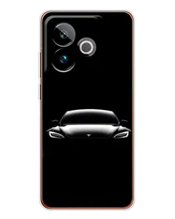 Чохол для Realme GT 7T з картинкою «Фари Tesla Night»