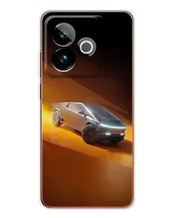 Чохол для Realme GT 7T з картинкою «Cybertruck у пустелі»
