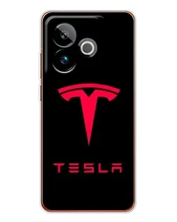 Чохол для Realme GT 7T з картинкою «Tesla Red Logo»