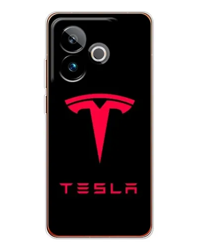 Чохол для Realme GT 7T з картинкою «Tesla Red Logo» Чохол для Realme GT 7T з картинкою «Tesla Red Logo»