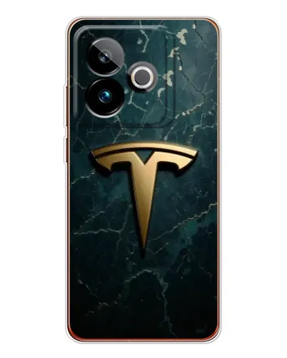 Чохол для Realme GT 7T з картинкою «Мармурова Tesla Gold» Чохол для Realme GT 7T з картинкою «Мармурова Tesla Gold»