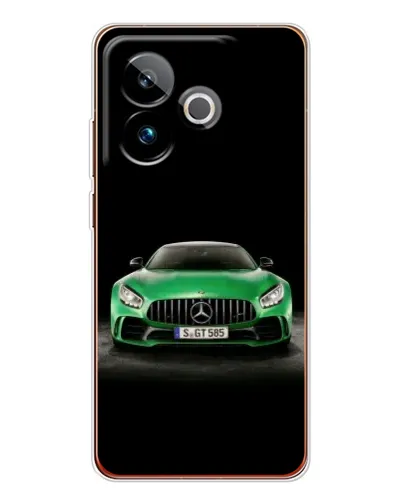 Чохол для Realme GT 7T з картинкою «Mercedes — неоновий лого»