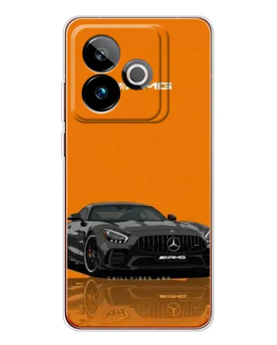 Чохол для Realme GT 7T з картинкою «Помаранчевий Mercedes AMG»