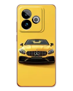 Чохол для Realme GT 7T з картинкою «Жовтий Mercedes GT»