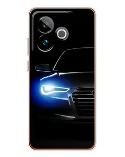 Чохол для Realme GT 7T з картинкою «Неоновий погляд Audi»