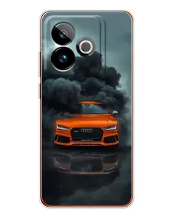 Чохол для Realme GT 7T з картинкою «Audi у хмарах диму»