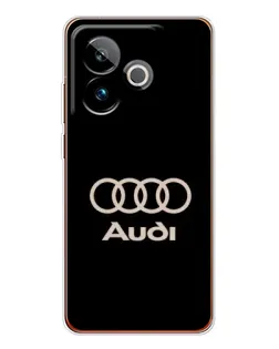 Чохол для Realme GT 7T з картинкою «Audi — золотий логотип»