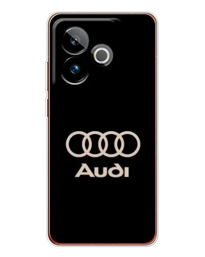 Чохол для Realme GT 7T з картинкою «Audi — золотий логотип»
