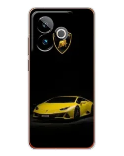 Чохол для Realme GT 7T з картинкою «Lamborghini жовтий акцент»