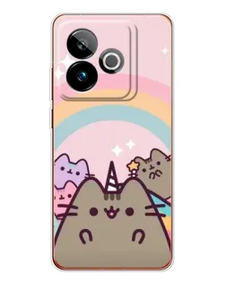 Чехол для Realme GT 7T с картинкой «Единорог Pusheen»