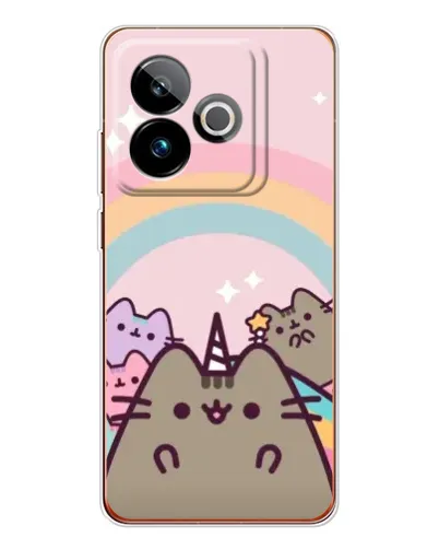 Чехол для Realme GT 7T с картинкой «Единорог Pusheen»