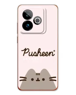Чехол для Realme GT 7T с картинкой «Pusheen логотип»