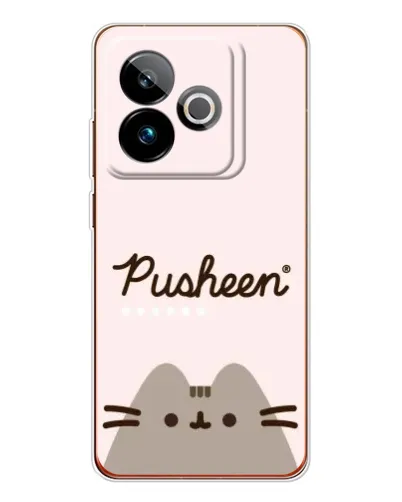 Чехол для Realme GT 7T с картинкой «Pusheen логотип»