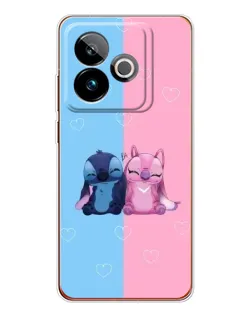 Чохол для Realme GT 7T з картинкою «Stitch та Angel Love»