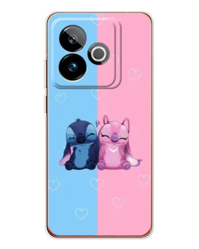 Чохол для Realme GT 7T з картинкою «Stitch та Angel Love»