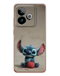 Чохол для Realme GT 7T з картинкою «Стіч на чоричневому фоні»