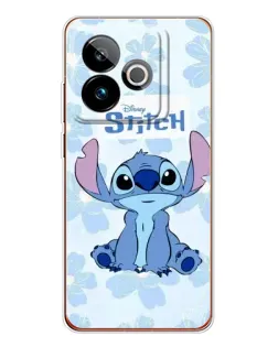 Чохол для Realme GT 7T з картинкою «Stitch серед квітів»