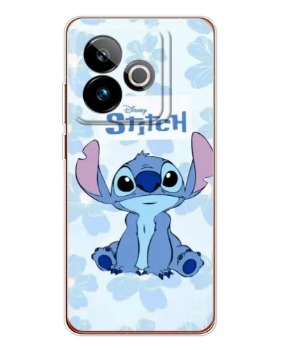 Чохол для Realme GT 7T з картинкою «Stitch серед квітів»