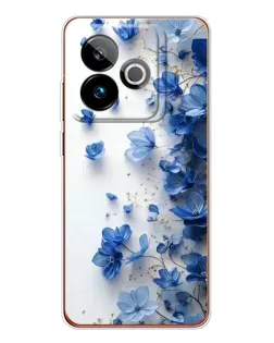 Чохол для Realme GT 7T з картинкою «Блакитний квітковий каскад»