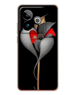 Чохол для Realme GT 7T з картинкою «Срібна фантазійна квітка»