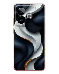 Чохол для Realme GT 7T з картинкою «Об'ємні чорно-білі стрічки» Чохол для Realme GT 7T з картинкою «Об'ємні чорно-білі стрічки»