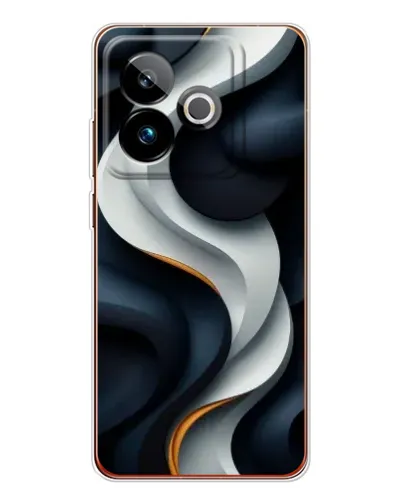 Чохол для Realme GT 7T з картинкою «Об'ємні чорно-білі стрічки» Чохол для Realme GT 7T з картинкою «Об'ємні чорно-білі стрічки»