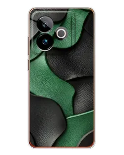 Чохол для Realme GT 7T з картинкою «Зелені шкіряні хвилі»