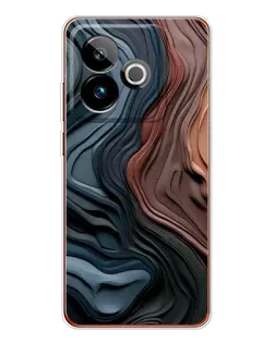 Чохол для Realme GT 7T з картинкою «Кольорові хвилі каньйону»