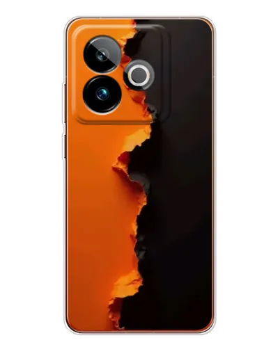 Чохол для Realme GT 7T з картинкою «Помаранчевий розлом» Чохол для Realme GT 7T з картинкою «Помаранчевий розлом»