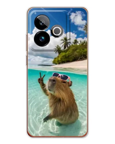 Чохол для Realme GT 7T з картинкою «Капібара на морі» Чохол для Realme GT 7T з картинкою «Капібара на морі»