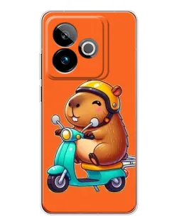 Чохол для Realme GT 7T з картинкою «Капібара на скутері» Чохол для Realme GT 7T з картинкою «Капібара на скутері»