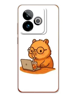 Чохол для Realme GT 7T з картинкою «Капібара з ноутбуком» Чохол для Realme GT 7T з картинкою «Капібара з ноутбуком»