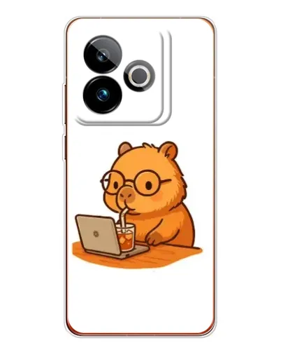 Чохол для Realme GT 7T з картинкою «Капібара з ноутбуком» Чохол для Realme GT 7T з картинкою «Капібара з ноутбуком»