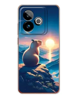 Чохол для Realme GT 7T з картинкою «Захід сонця з капібарою» Чохол для Realme GT 7T з картинкою «Захід сонця з капібарою»