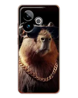 Чохол для Realme GT 7T з картинкою «Капібара золотий ланцюг» Чохол для Realme GT 7T з картинкою «Капібара золотий ланцюг»