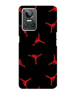 Чохол для Realme GT Neo 3 з картинкою «Jordan Red Pattern»
