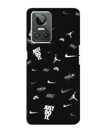 Чохол для Realme GT Neo 3 з картинкою «Nike Black Pattern» Чохол для Realme GT Neo 3 з картинкою «Nike Black Pattern»